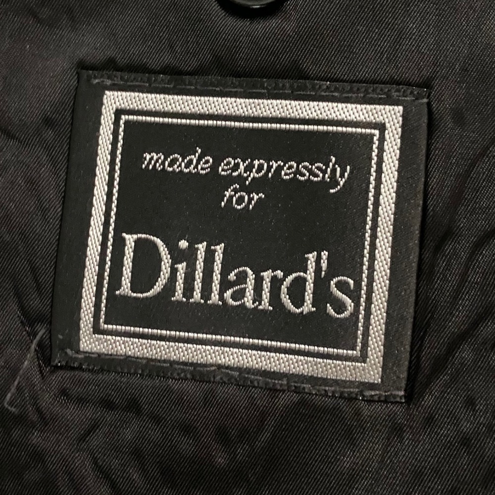 RALPH Ralph Lauren Mens 44R Black 100% Wool Blazer Silver Crest Button Dillard's - Picture 3 of 10